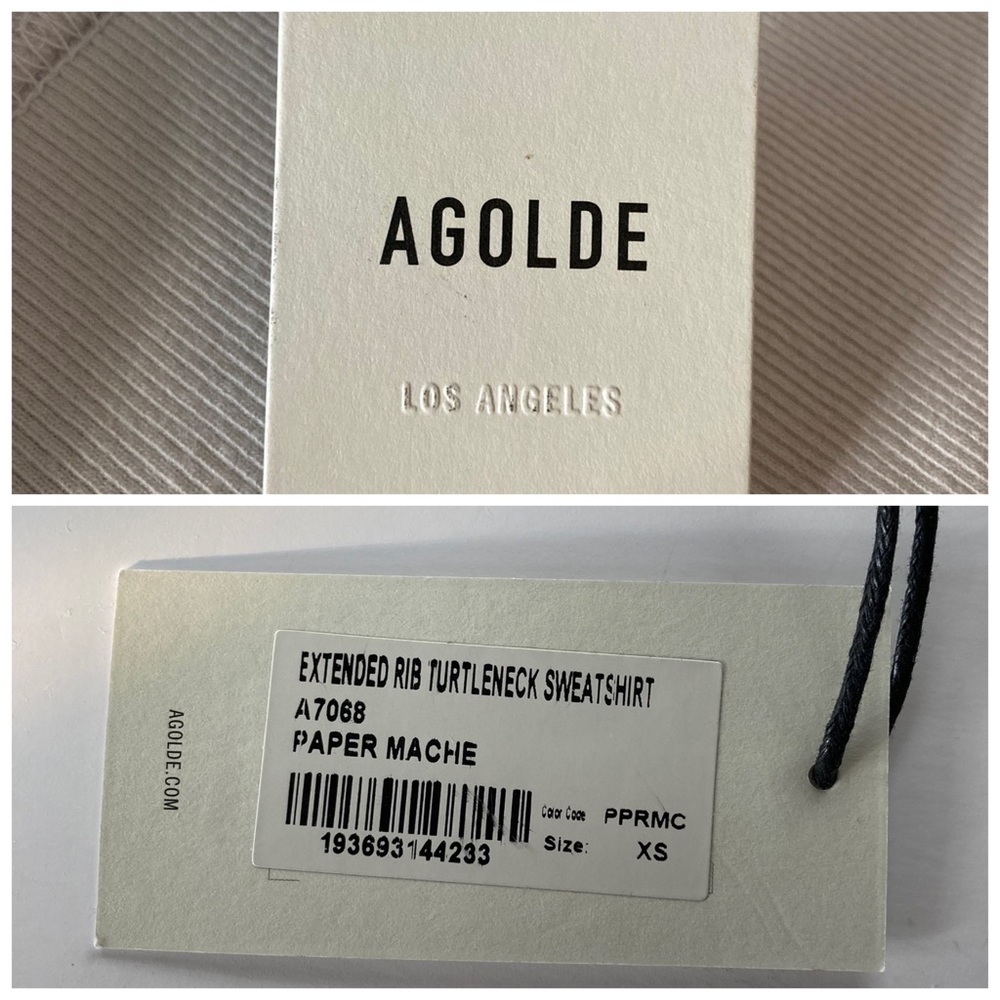 Agolde Extended Rib Sweatshirt - Picture 5 of 9